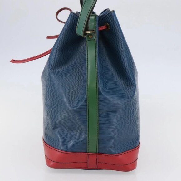 LOUIS VUITTON Epi Tricolor Noe Shoulder Bag Blue Red Green M44082 Auth 143946 - Picture 6 of 16
